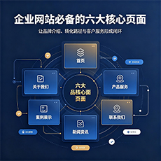 清远建站-企业网站必备的六大核心页面