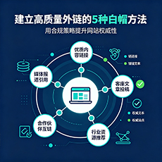 清城建站-建立高质量外链的5种白帽方法
